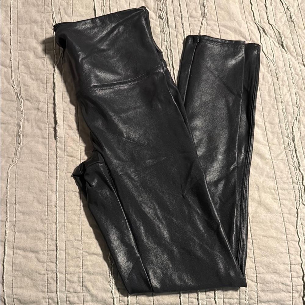 Black Faux Leather Leggings
